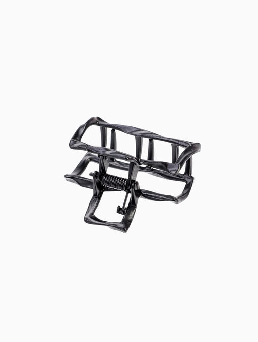 Цена за 6 шт. Крабик для волос «Сабина», прямой, 4 см, чёрный