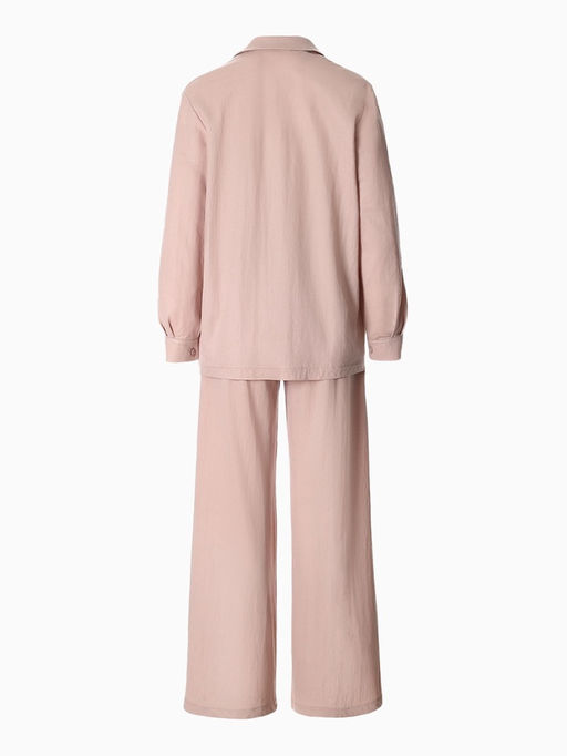 Костюм женский: рубашка, брюки, топ, KAFTAN Base, размер 46, пудровый