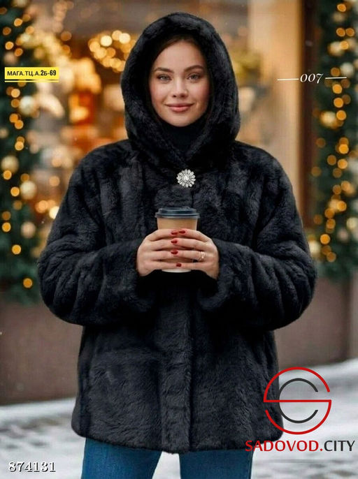 Шуба женская на молнии - Fiona фото 2