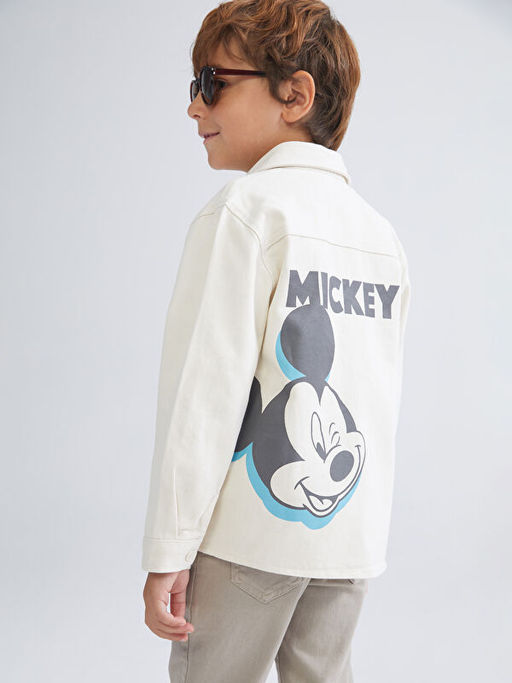 Mickey Mouse Bask?l? Erkek ?ocuk G?mlek