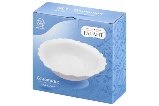 Салатник 24,5*24,5*9 см 1,8 л Галант, фарфор - Elan gallery фото 7