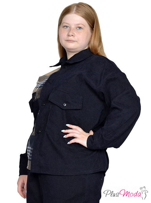 Рубашка-ветровка Модель №2010 размеры 44-84 - Plusmoda фото 6