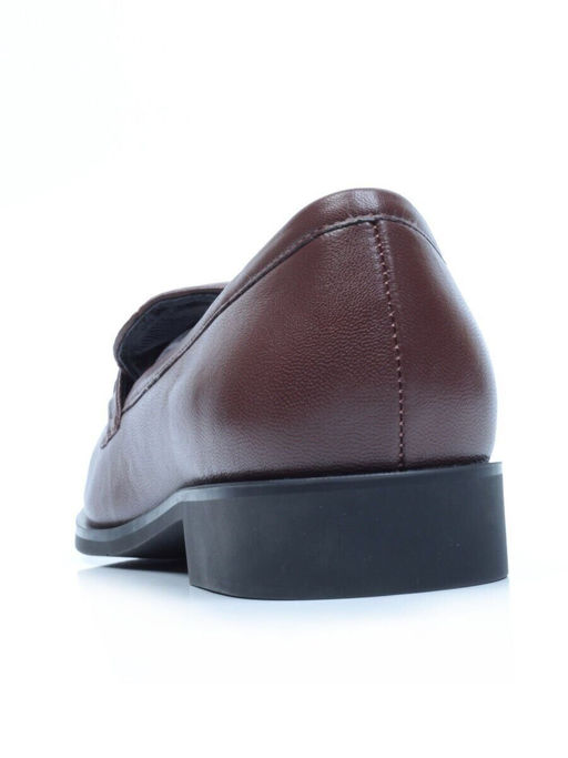 03-2102C-5C BROWN Лоферы женские (натуральная кожа)