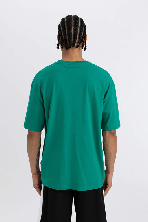 DeFactoFit NBA Boston Celtics Oversize-футболка с круглым вырезом и короткими рукавами  фото 5