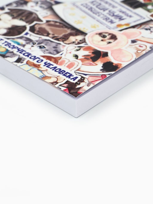 Блокнот творческий с заданиями А6+, 120 листов «Котики»