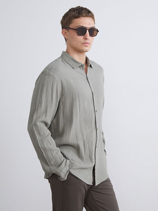 Rahat Kal?p Uzun Kollu Erkek G?mlek