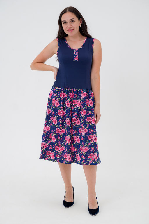 Платье женское Адель малиновые розы - Амадэль фото 6