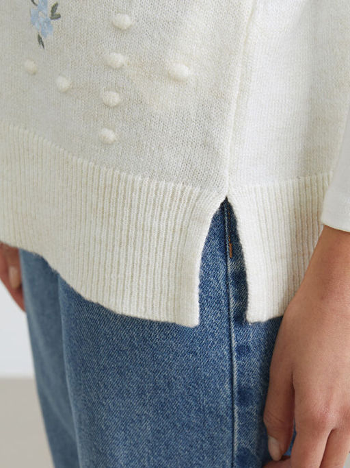 Bisiklet Yaka Nak??l? Kad?n Triko S?veter