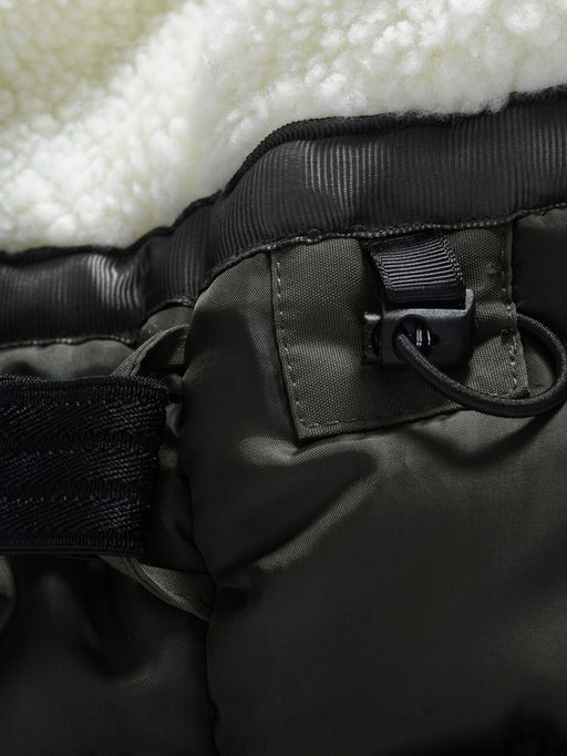 Парка зимняя подростковая для мальчика с капюшоном цвета хаки 9533Kh - Valianly фото 18