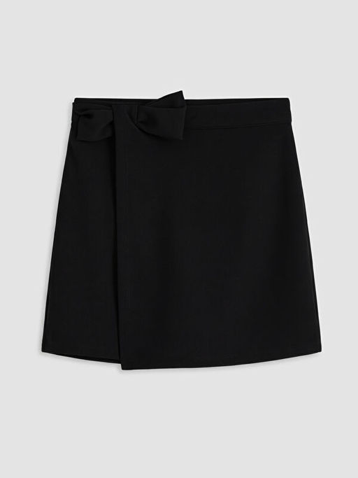 K?z ?ocuk Fiyonk Detayl? ?ort Etek