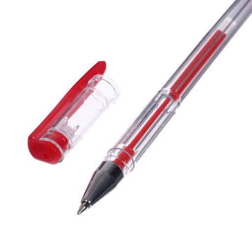 Набор гелевых ручек 3 цвета, стержень синий, красный, черный, корпус прозрачный - Calligrata фото 4