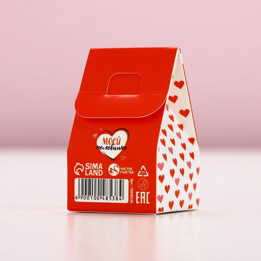 Цена за 2 шт. Бомбочка для ванны Ты мое счастье, 40 г, аромат сочного персика, Чистое счастье фото 6