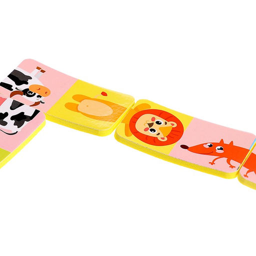 Домино детское Найди половинку, материал EVA, парочки, по методике Монтессори - Iq-zabiaka фото 4