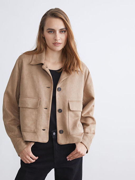 G?mlek Yaka S?et Kad?n Ceket