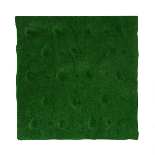 Мох искусственный, декоративный, полотно 1×1 м, рельефный, редкие бугры, зелёный, Greengo