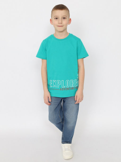 CRB wear/HSJB 63839-37 Футболка для мальчика,зеленый/Ex.Cherubino  фото 3
