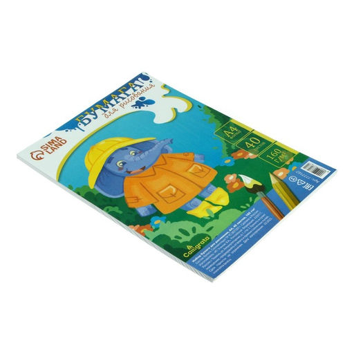 Цена за 2 шт. Бумага для рисования А4, 40 листов, блок 160 г/м²