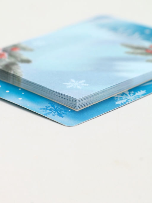 Подарочный набор новогодний, ежедневник, блок бумаги и ручка Счастья