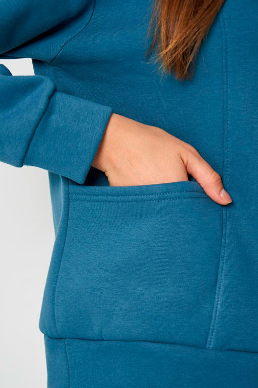 Арт.2902 Костюм женский с начесом 44-52 (5 шт) Цвет:верх-джинс,низ-джинс - Калинка фото 10