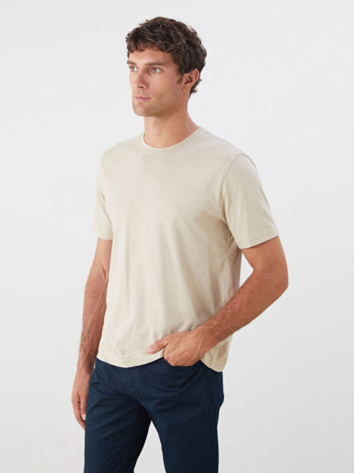 Bisiklet Yaka Penye Erkek Ti??rt