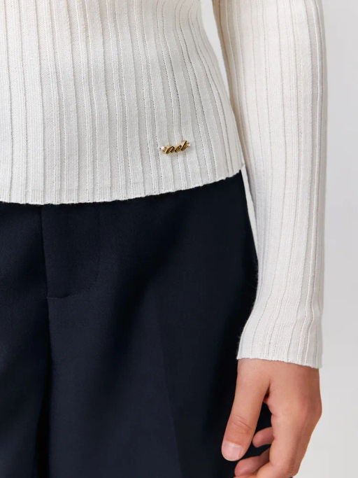 ACOOLA / Свитер детский для девочек Alba молочный  фото 6