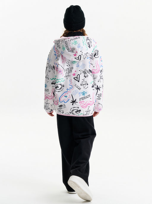 GZIM3389 Двусторонняя ветровка для девочек