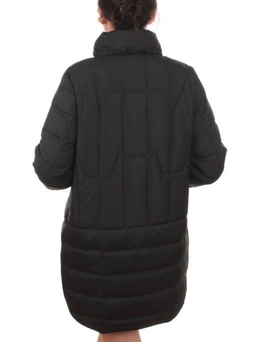 H24-322 BLACK Куртка пуховая облегченная женская (белый утиный пух) - Фабричный китай фото 6