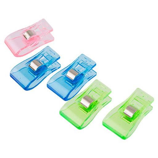 Gamma QC-01 Клипсы для фиксации сталь пластик 3.3 см 6 шт в блистере