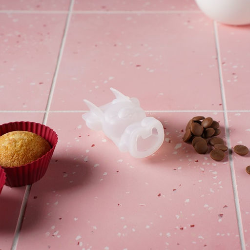 Цена за 2 шт. Молд для заливки новогодний Оленёнок, силикон, 6?3?6 см, прозрачный