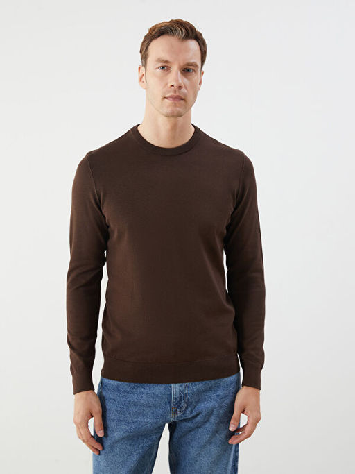 Bisiklet Yaka Basic Erkek Triko Kazak