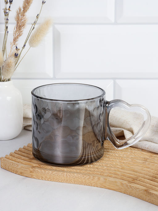 Цена за 2 шт. Кружка 350 мл Сердце / ZB1002P /уп 48/ ШТУЧНО дымка