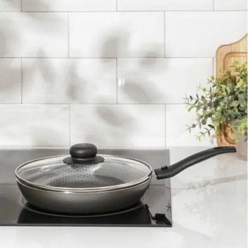 Сковорода DISCOVERY d 200 стеклянная крышка СД-026 /SCOVO/  фото 5