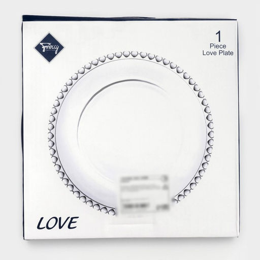 Тарелка «Розе», 19.5×19.5×2 см, стекло, каёмка розовая