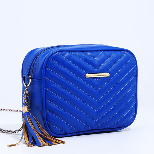 Сумка кросс-боди на молнии, цвет синий - Simaland фото 3