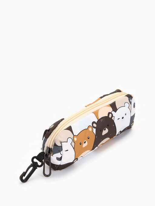 Набор: рюкзак школьный и пенал, с карманами, с принтом, размер 29?12?41 см, розовый/разноцветный