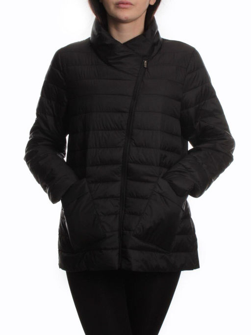 K-635 BLACK Куртка демисезонная стеганая женская (70 гр. холлофайбер) - Fashion фото 3