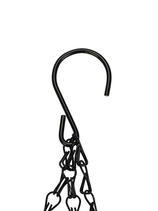 Кашпо подвесное «Полусфера», d=35 см, h=58 см, металлическое, со вставкой из кокоса, Greengo