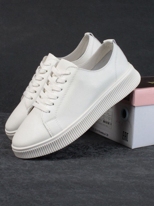 05-PDXL33-4 BEIGE Кроссовки женские (натуральная кожа) - Фабричный китай фото 16