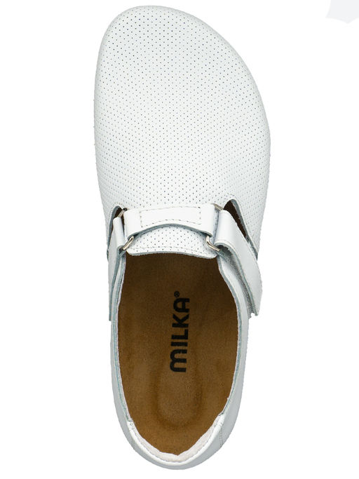 02 | Milos | Мужские полуботинки (белый перфорация) - Milka shoes&more фото 3
