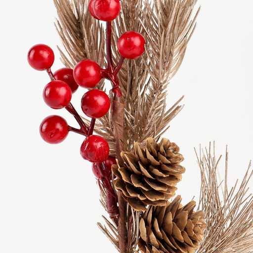 Ветка декоративная новогодняя, 31×10×5 см