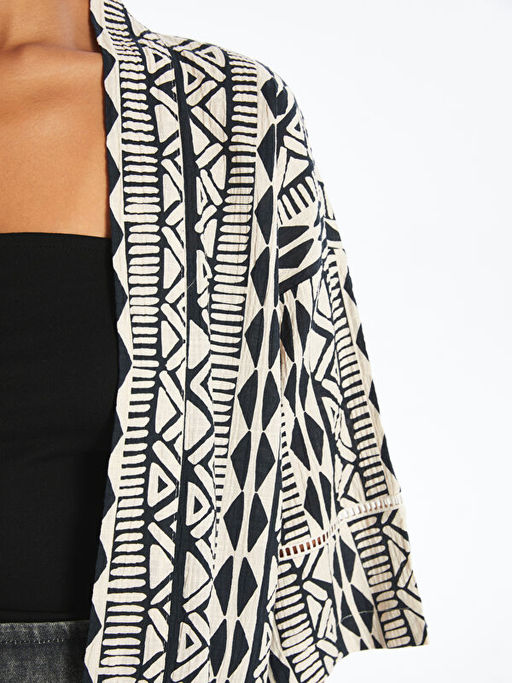 ?al Yaka Oversize M?slin Kad?n Kimono