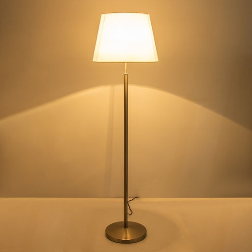 Торшер "Курс" 1х40Вт Е27 сатин 41х41х148см