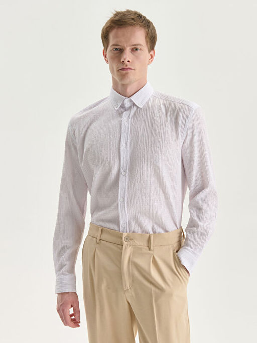 Regular Fit Uzun Kollu Erkek G?mlek