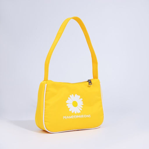 Сумка молодёжная на молнии, цвет жёлтый - Simaland фото 2