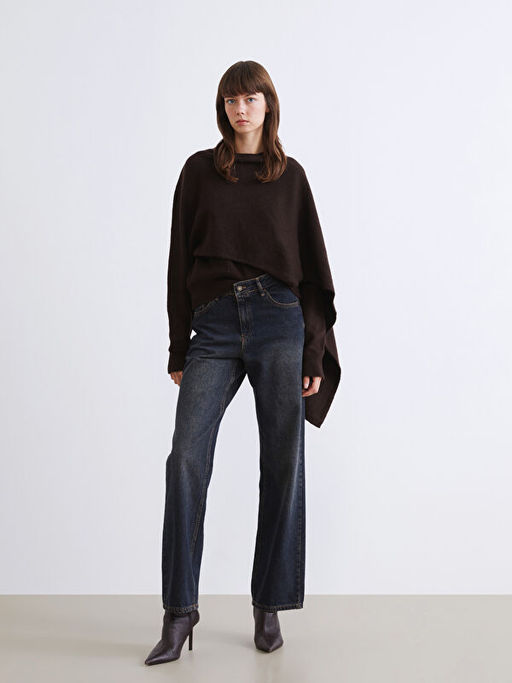 Wideleg Kad?n Jean Pantolon