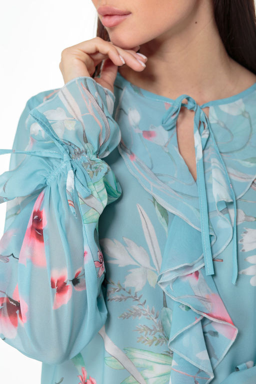 Платье ANELLI 1019 бирюзовые тона  фото 4