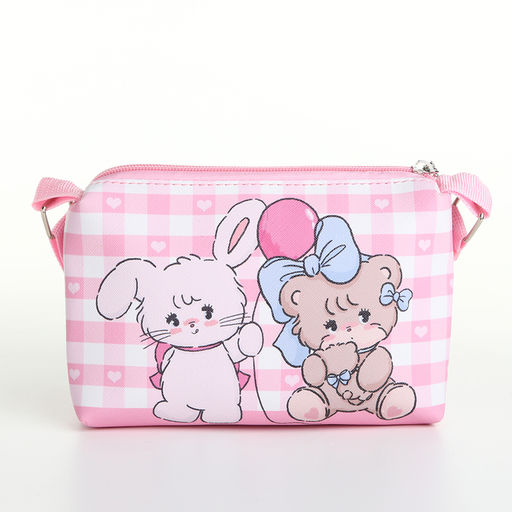 Сумка детская «Милашки», для девочки, на молнии, розовая