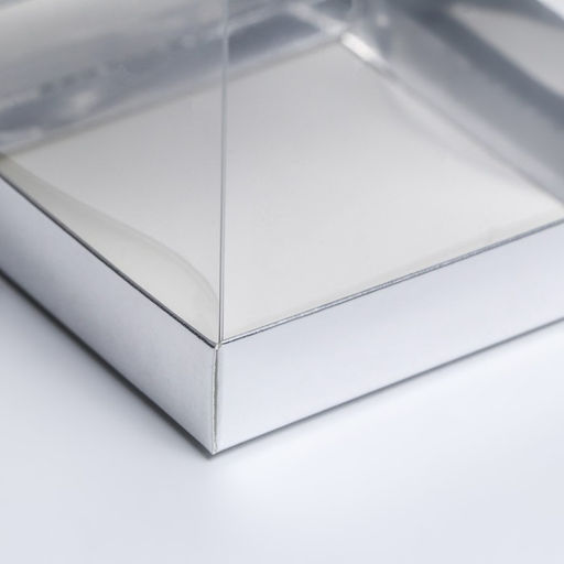 Цена за 10 шт. Коробка с PVC Мини Серебро, 10?10?12 см - UPAK LAND фото 3