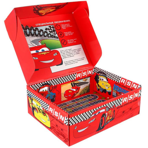 Складная коробка с игрой 28х21х9 см, Тачки - Disney фото 5