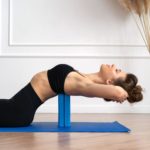 Блок для йоги Sangh, 23×15×8 см, цвет синий